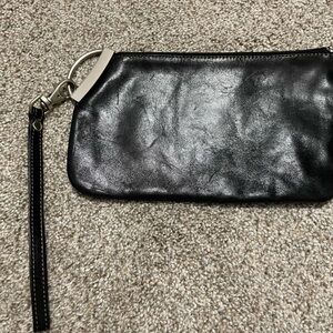 Leather wristlet